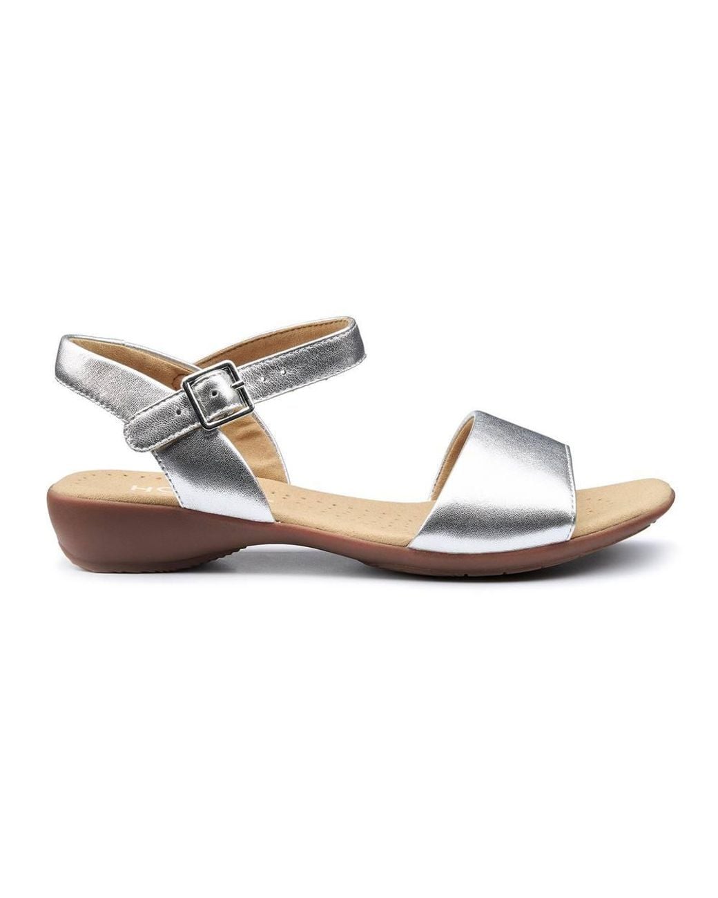 Hotter White Wide Fit 'Tropic' Sandals