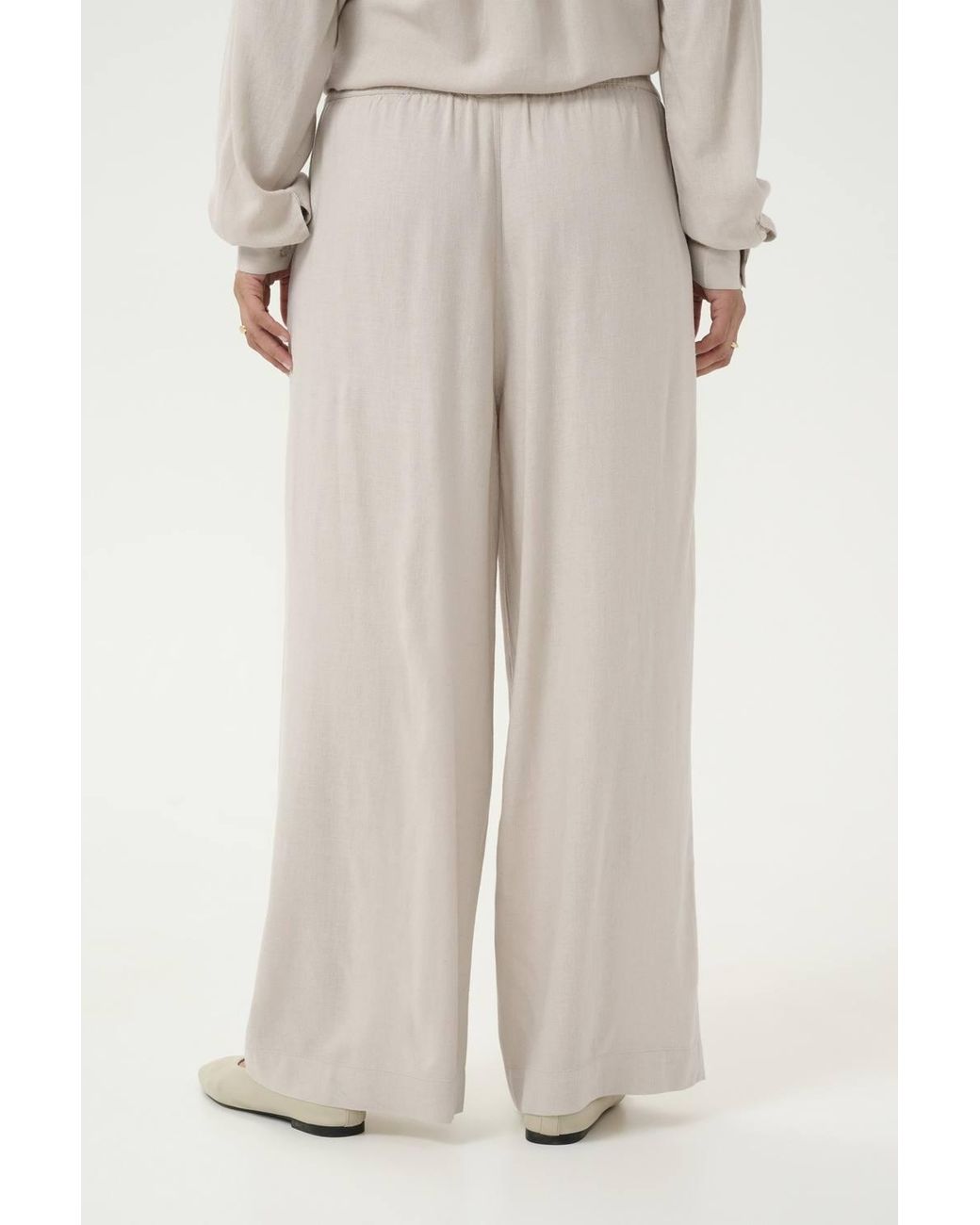 Kaffe Multicolor Kamilia Cropped Wide Trousers