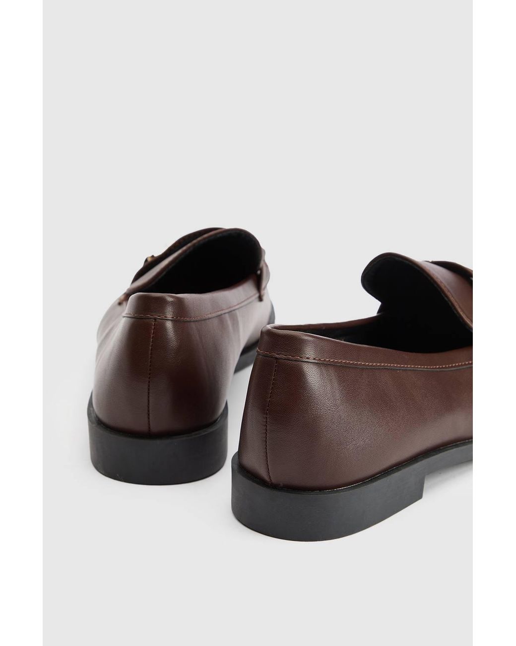 Wallis Black Jessie Faux Leather Metal Snaffle Loafers