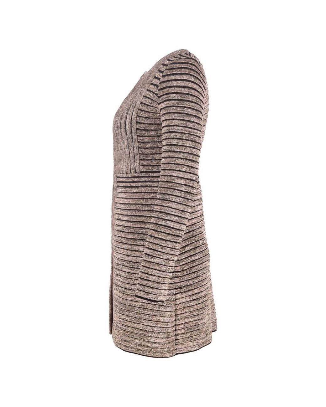 Missoni Brown Preloved Knitted Lurex Mini Dress