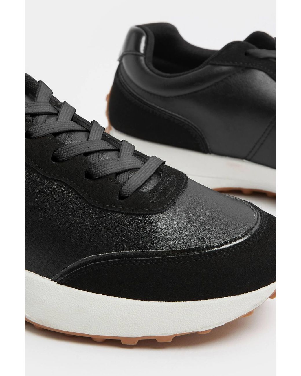Yours Blue Faux Leather Trainers