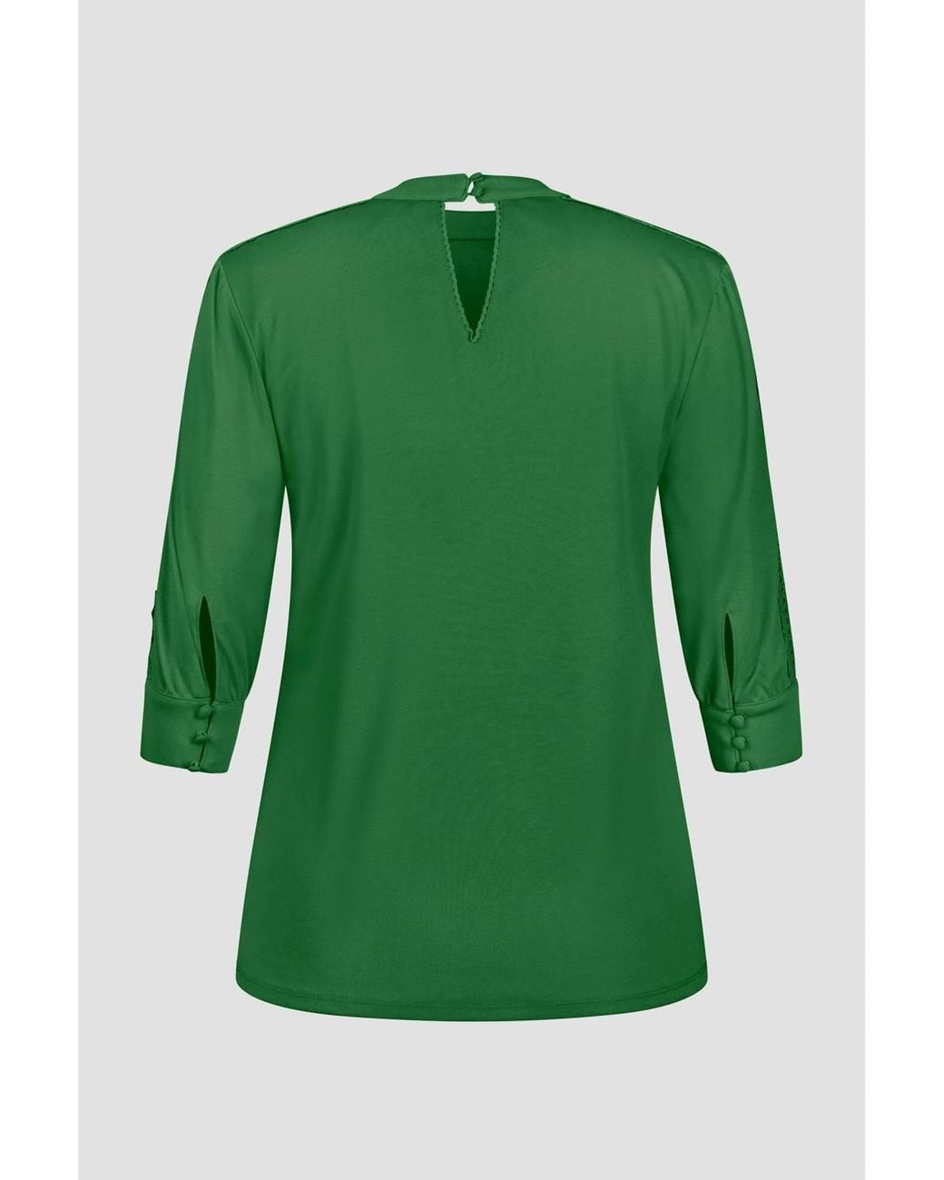 Enorsia Green Premium Lace Jersey Tops