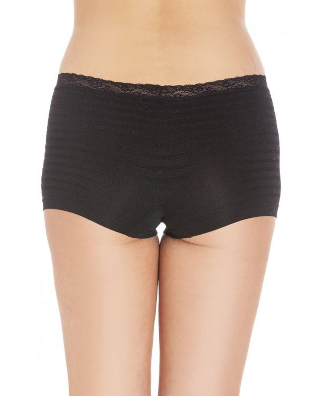 CAMILLE Black Three Pack Smooth Seamless Boxers