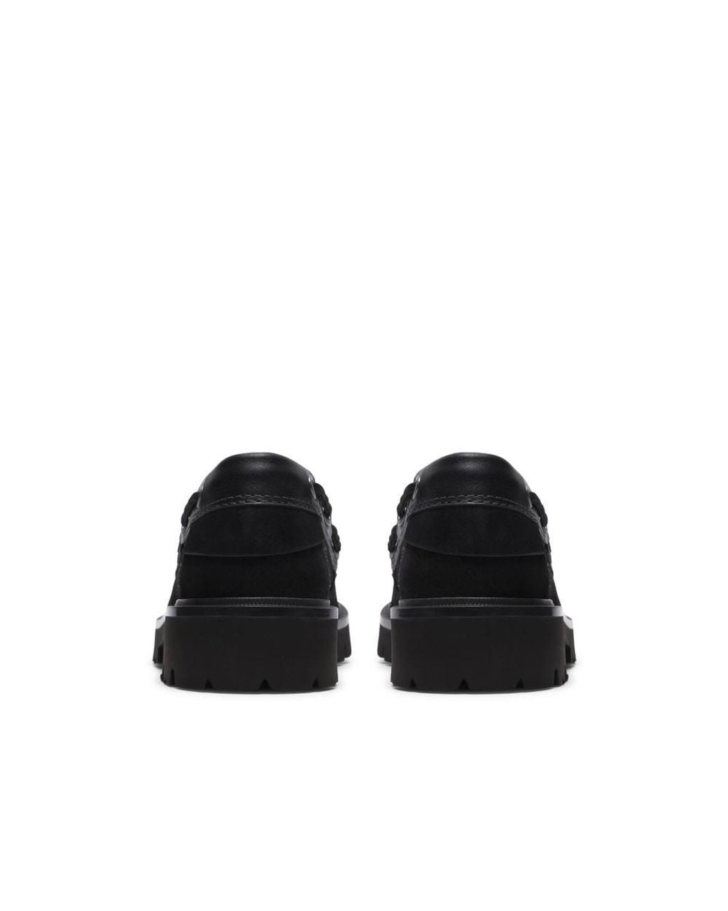 Clarks Black Cleyhill Boat Suede Slip Ons, Boat Shoes for men