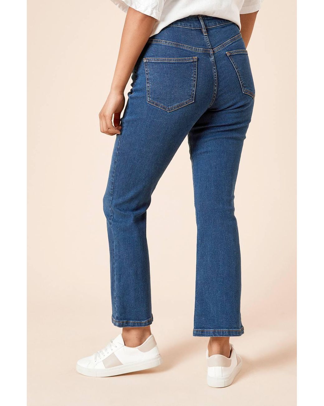 Dorothy Perkins Blue Petite Comfort Stretch Bootcut Jeans