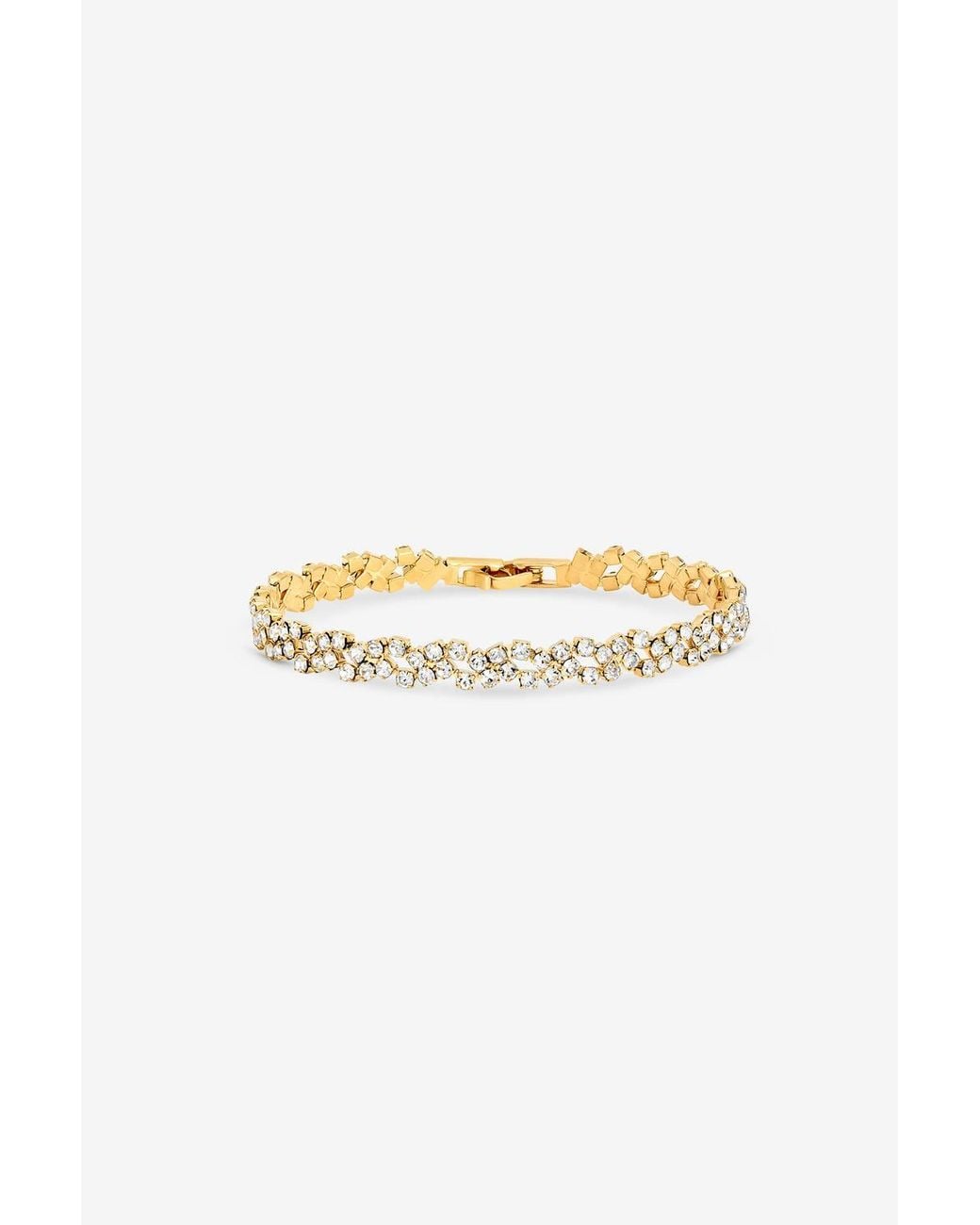 Jon Richard Metallic Plated Crystal Fine Multi Stone Bracelet