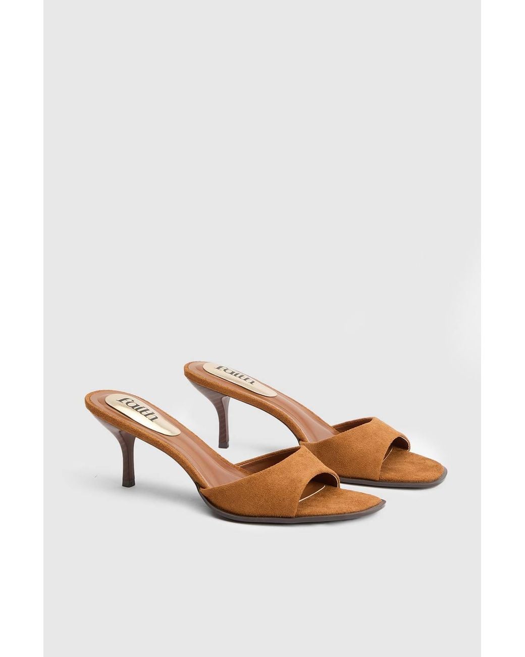 Dorothy Perkins Natural Faith: Clair Faux Suede High Heeled Mules