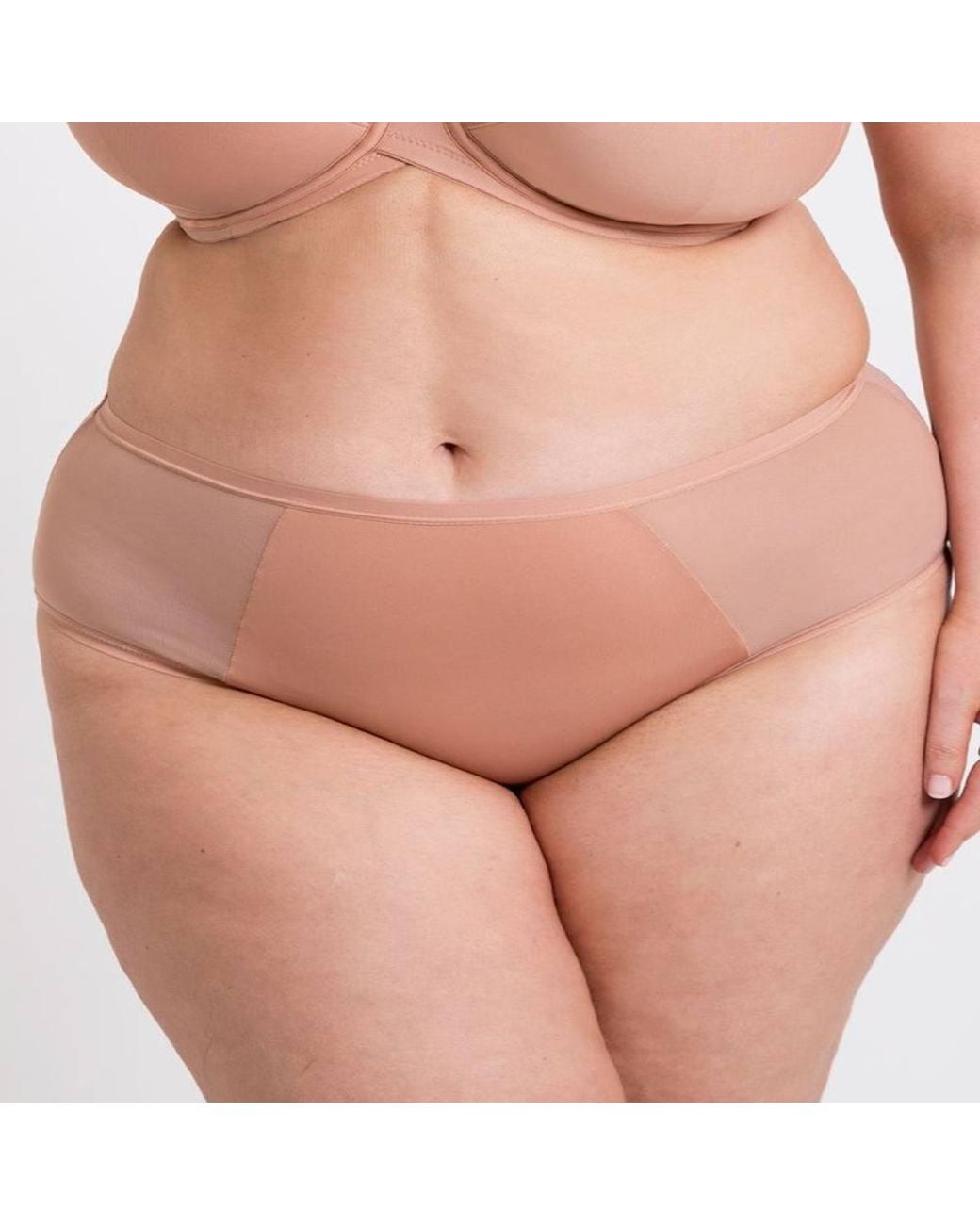 Curvy Kate Brown Wonderfully Mid-Rise Short Brief Knickers