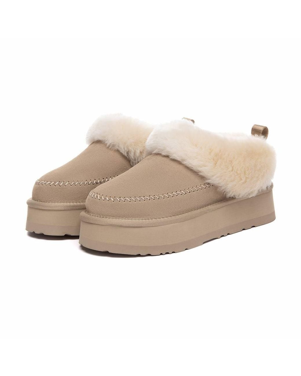 EverAu Australia Natural Sheepskin Wool Pulvara Slippers W/ Eva Sole