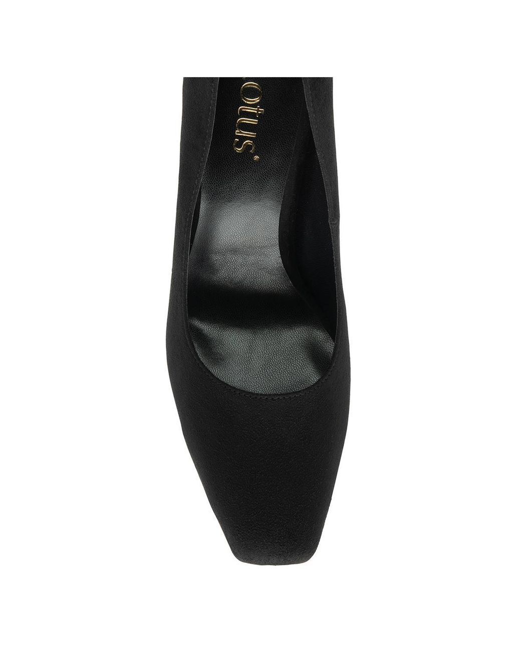 Lotus Black 'Cassidy' Block-Heel Court Shoes
