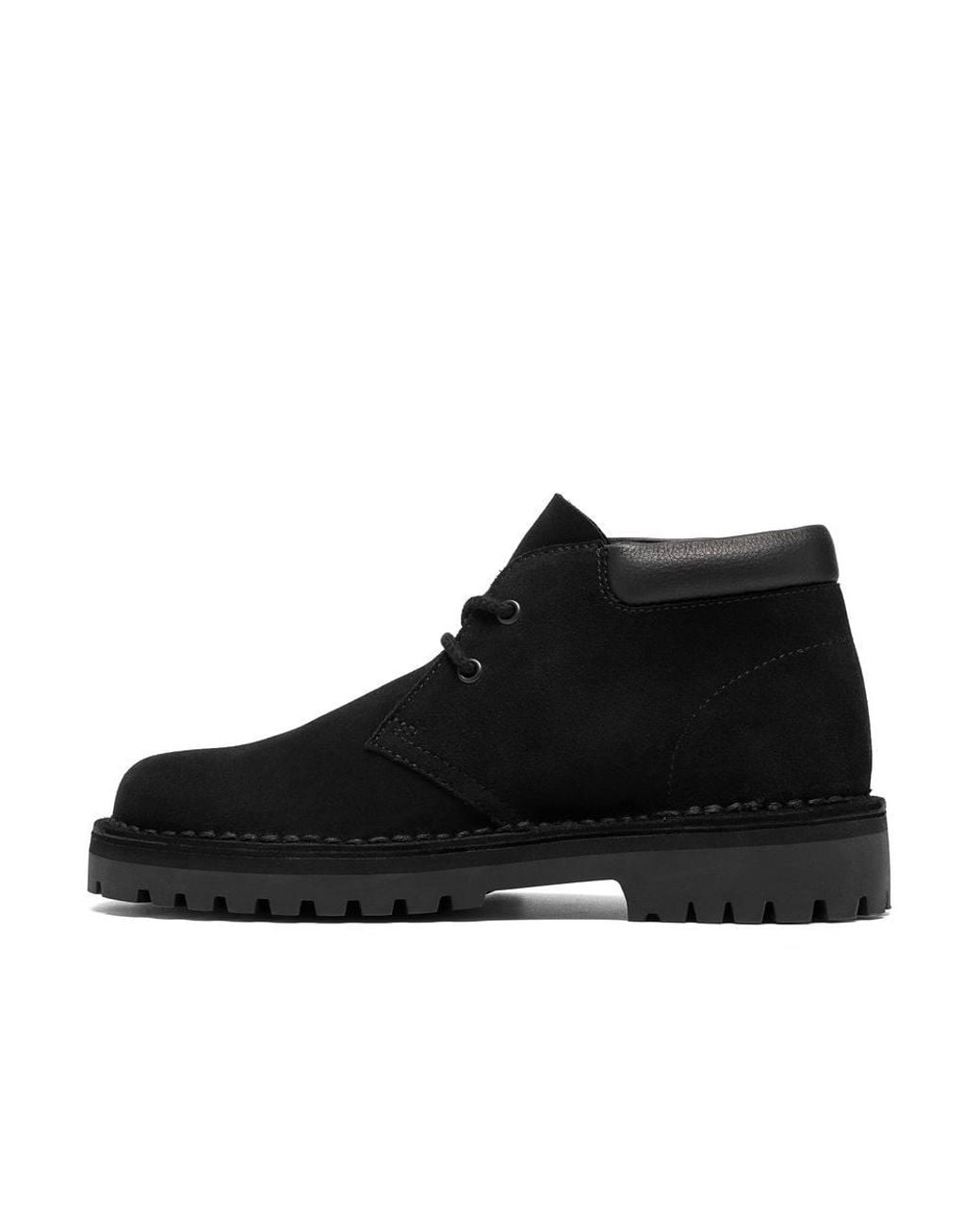 Clarks Black Dsrt2456 Rock Suede Ankle Boots, Desert Boots, Lace Up
