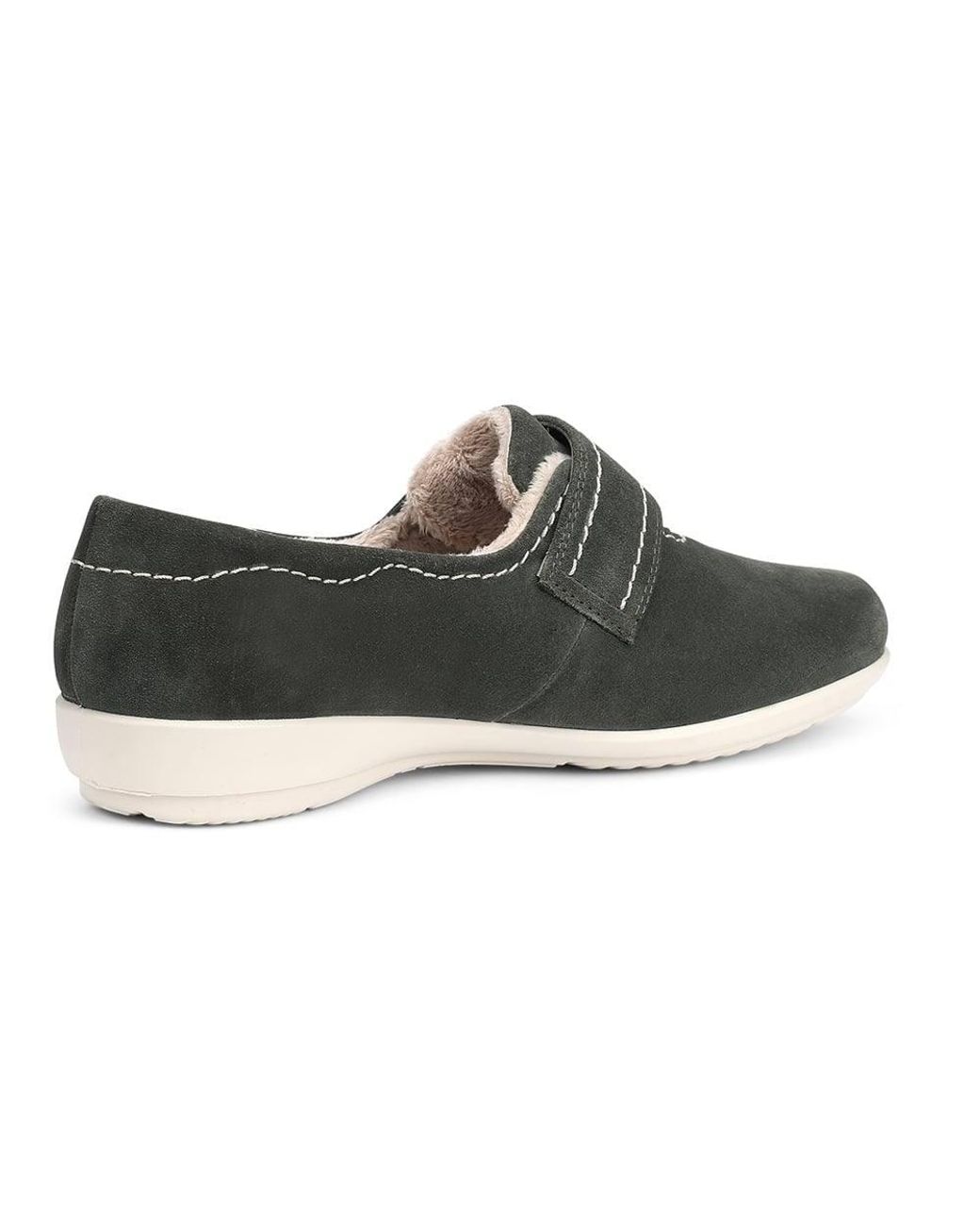 Hotter Black Wide Fit 'Toasty' Slippers