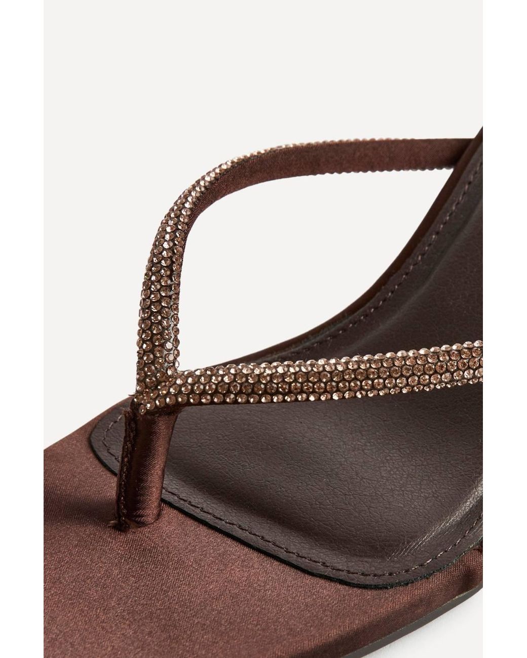 Linzi Brown Runway Embellished Mule Heels