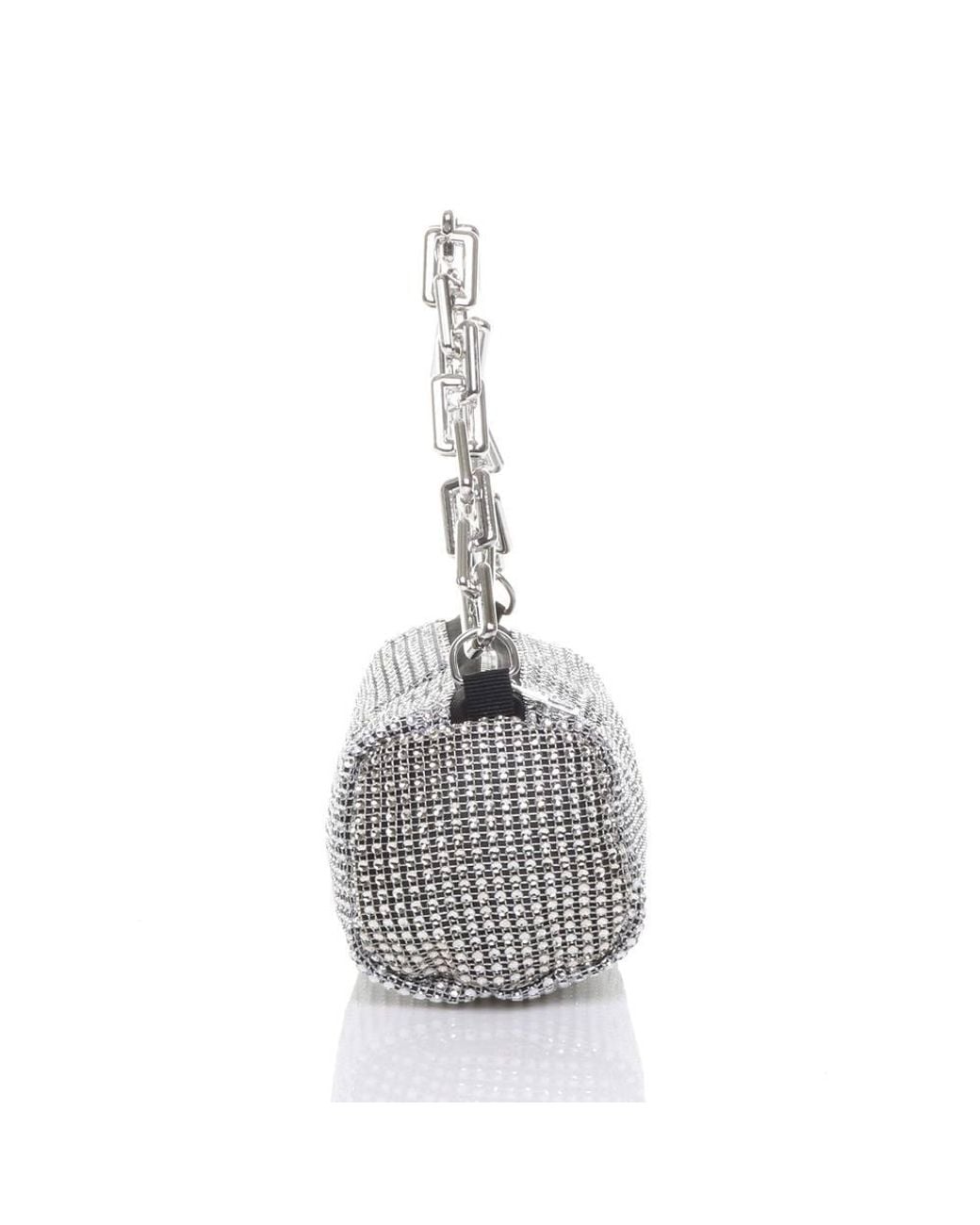 AJVANI Metallic Sparkly Baguette Barrel Clutch Bag