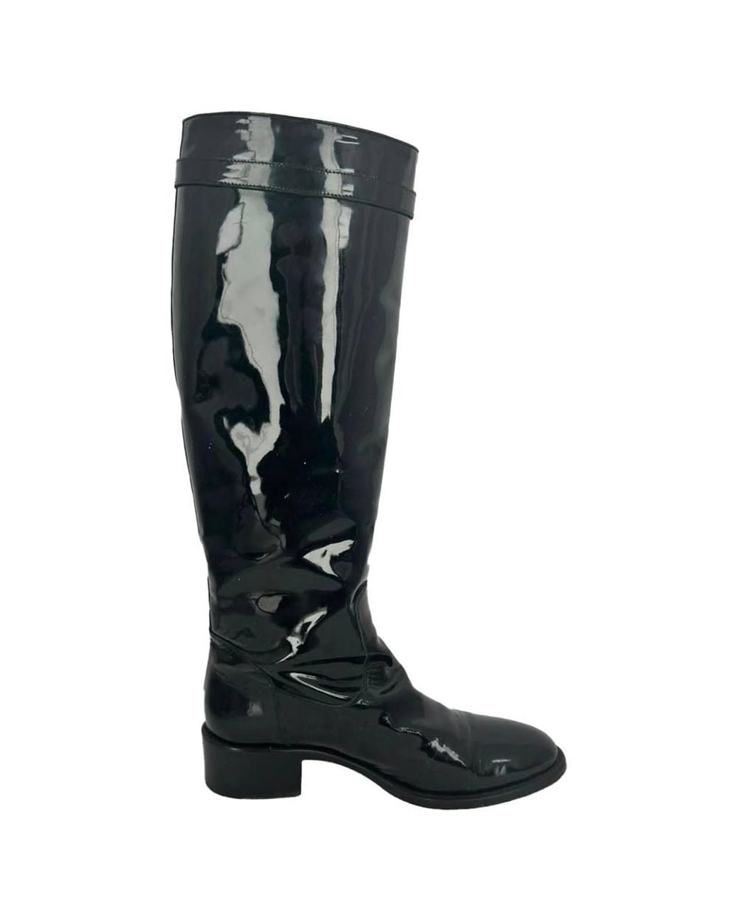 Fendi Black Preloved Riding Boots