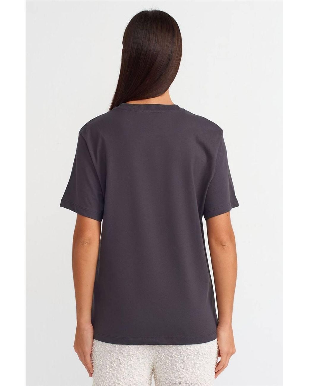 Dilvin Red Cotton Printed Crew Neck T-Shirt