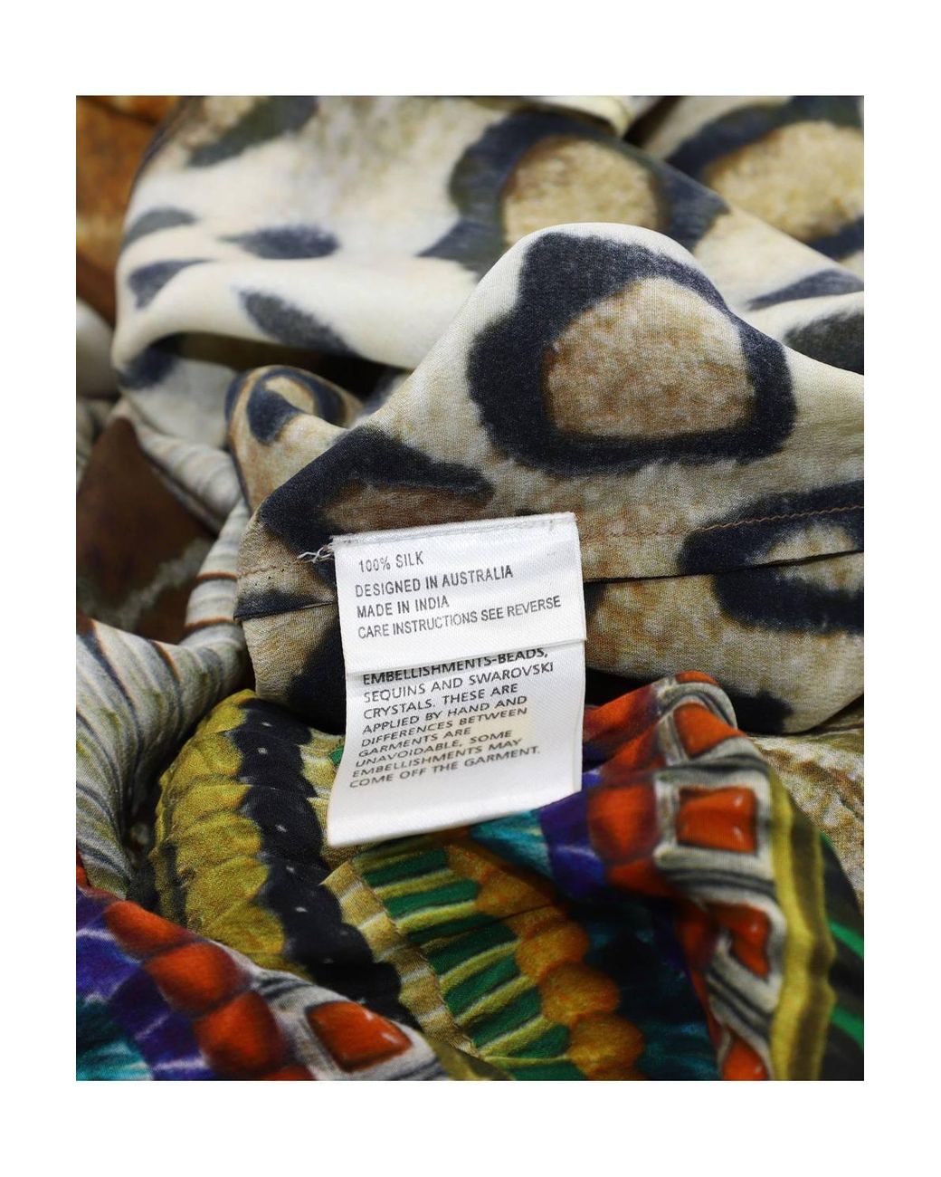 Camilla Green Preloved Eagle & Leopard Print Maxi Kaftan