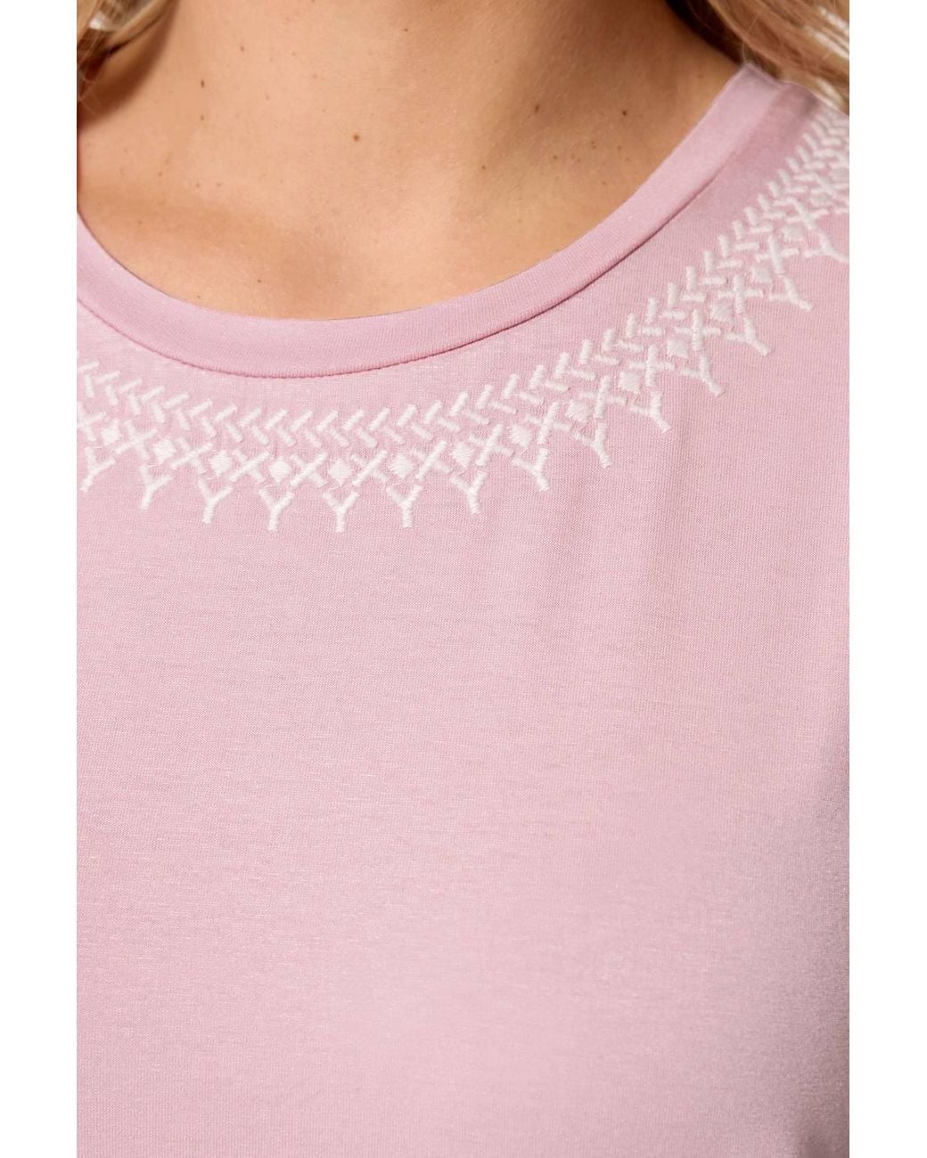 Yours Pink Embroidered Vest Top