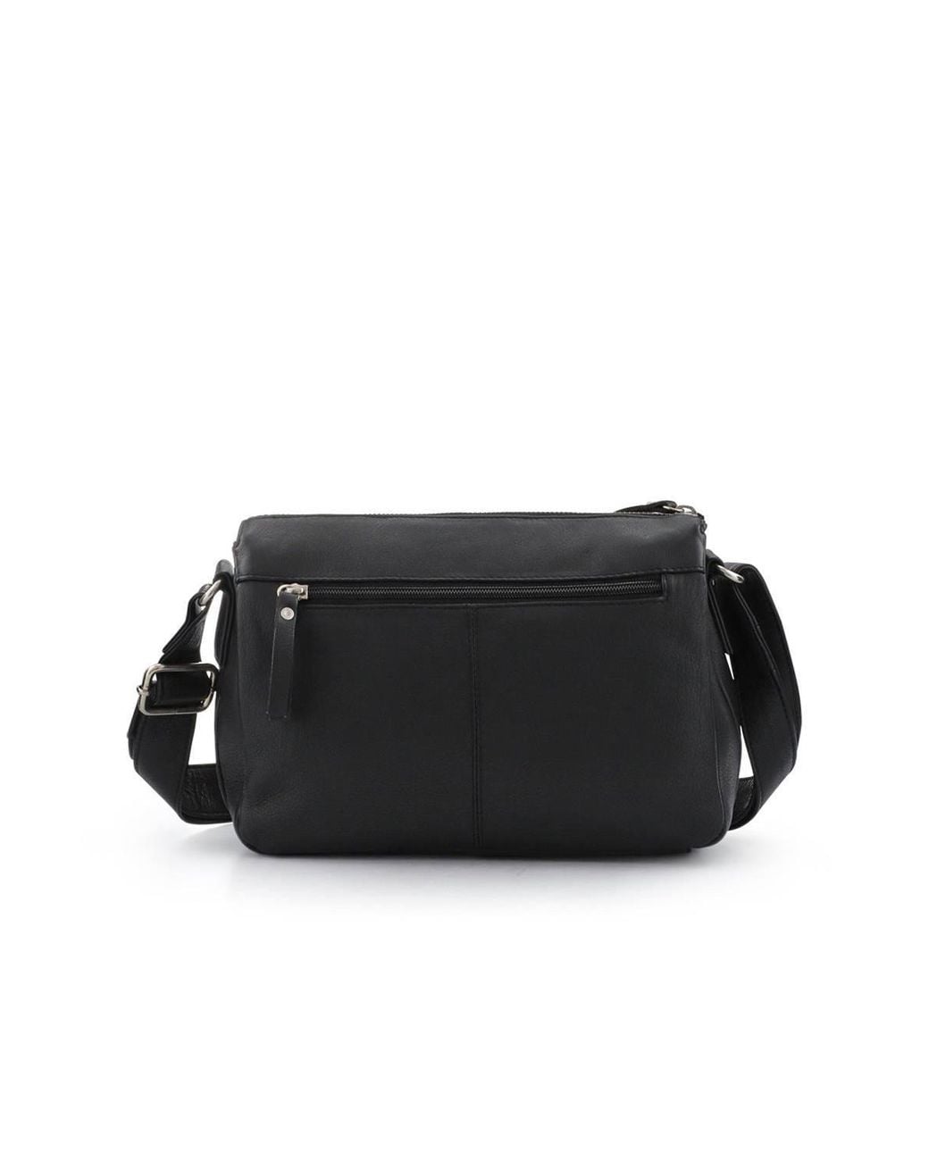 Pavers Black Adjustable Multi-Pocket Handbag