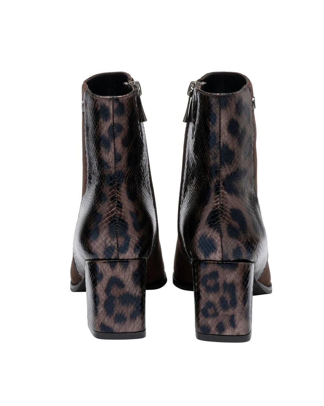 Lotus Brown 'Zelda' Microfibre Heeled Ankle Boots