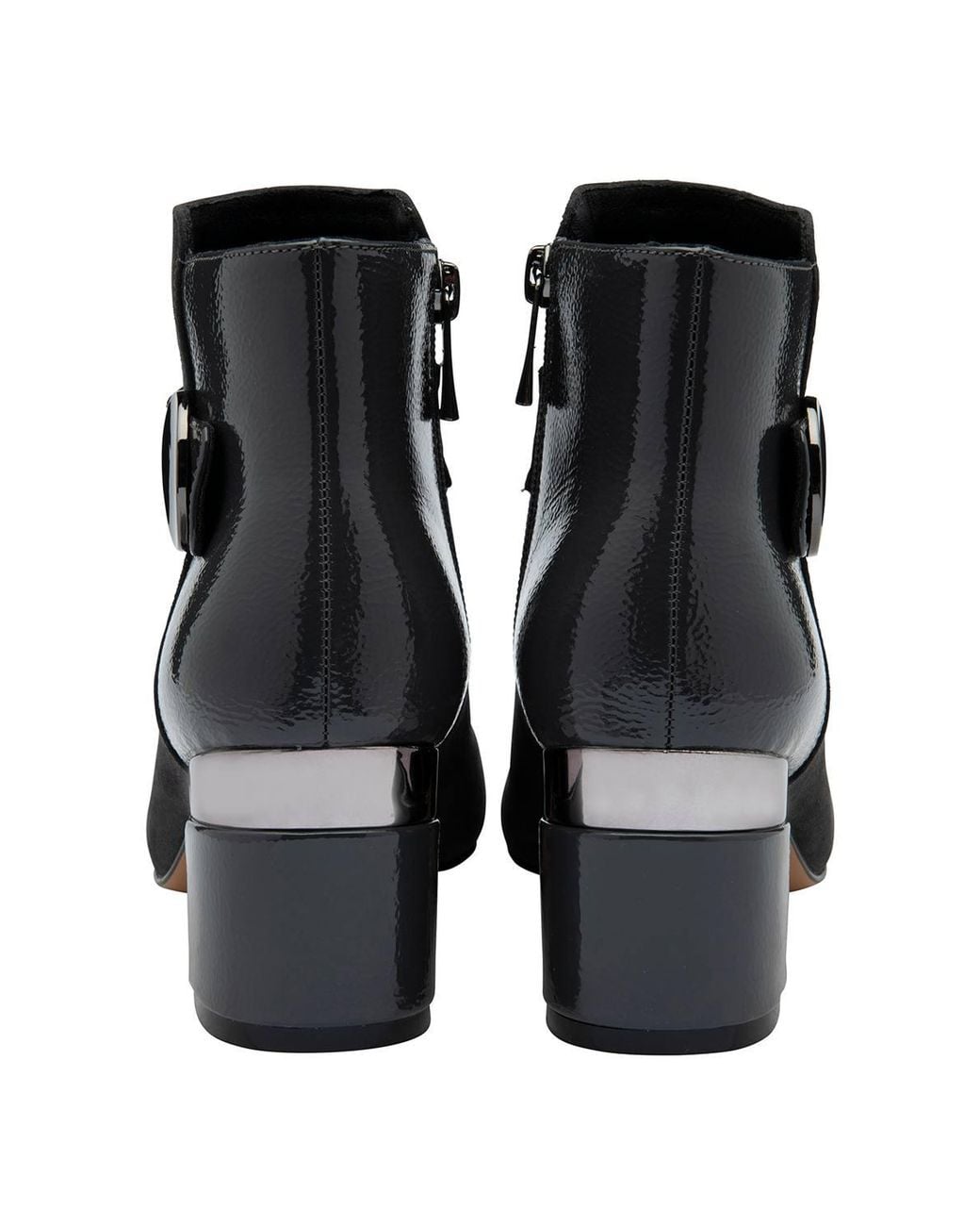 Lotus Black 'Kirsty' Heeled Ankle Boots