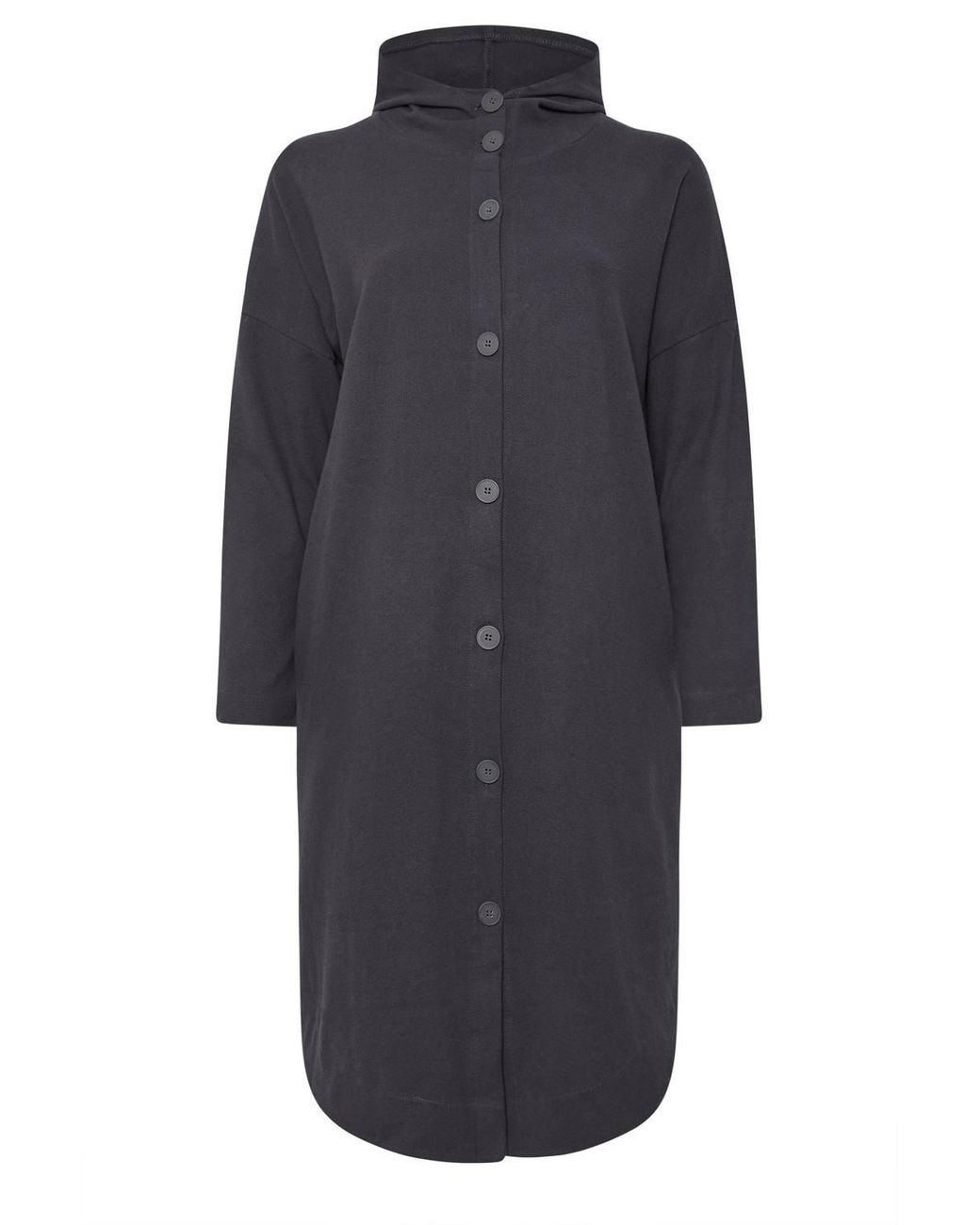 Yours Blue Hooded Maxi Jacket
