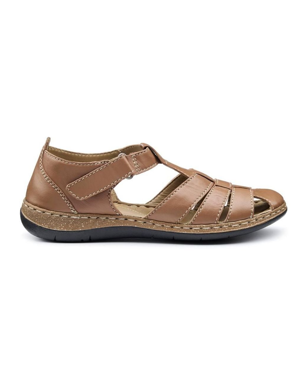 Hotter Brown Wide Fit 'Sharini' Fisherman Sandals
