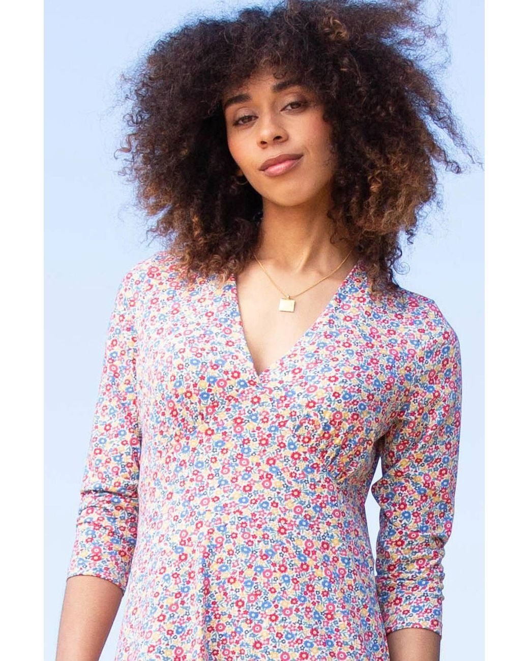 Kite Multicolor Cheselbourne 3/4 Sleeve Jersey Dress