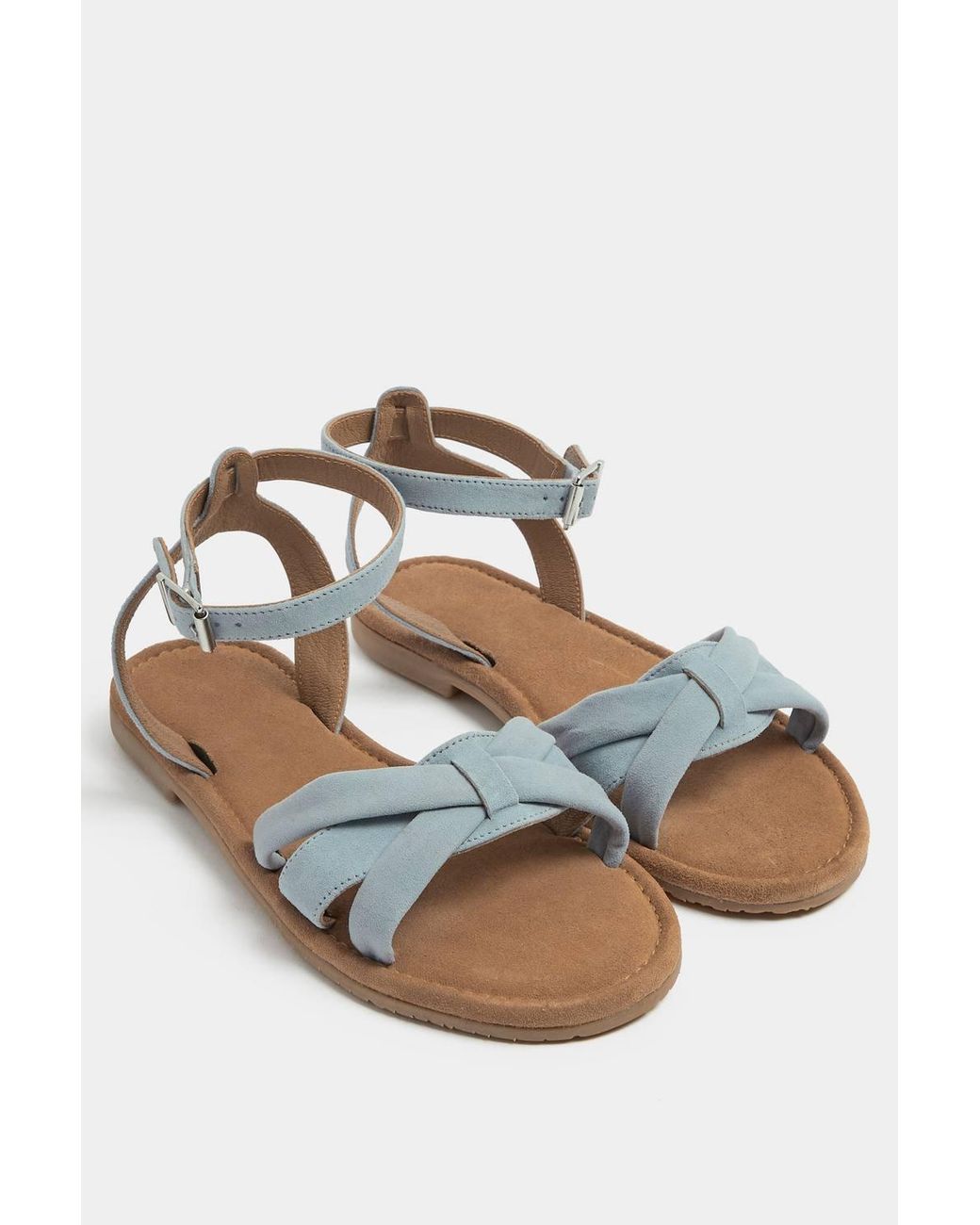 Yours Blue Cross Over Sandals