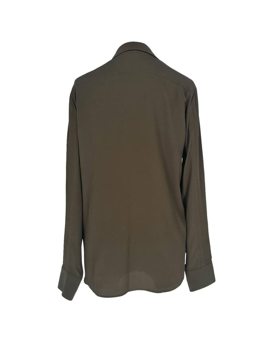 Altuzarra Green Preloved Asymmetric Button-Down Blouse