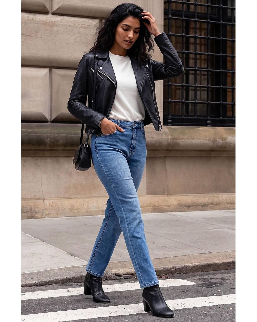Roman Black Slim Leg Stretch Jeans