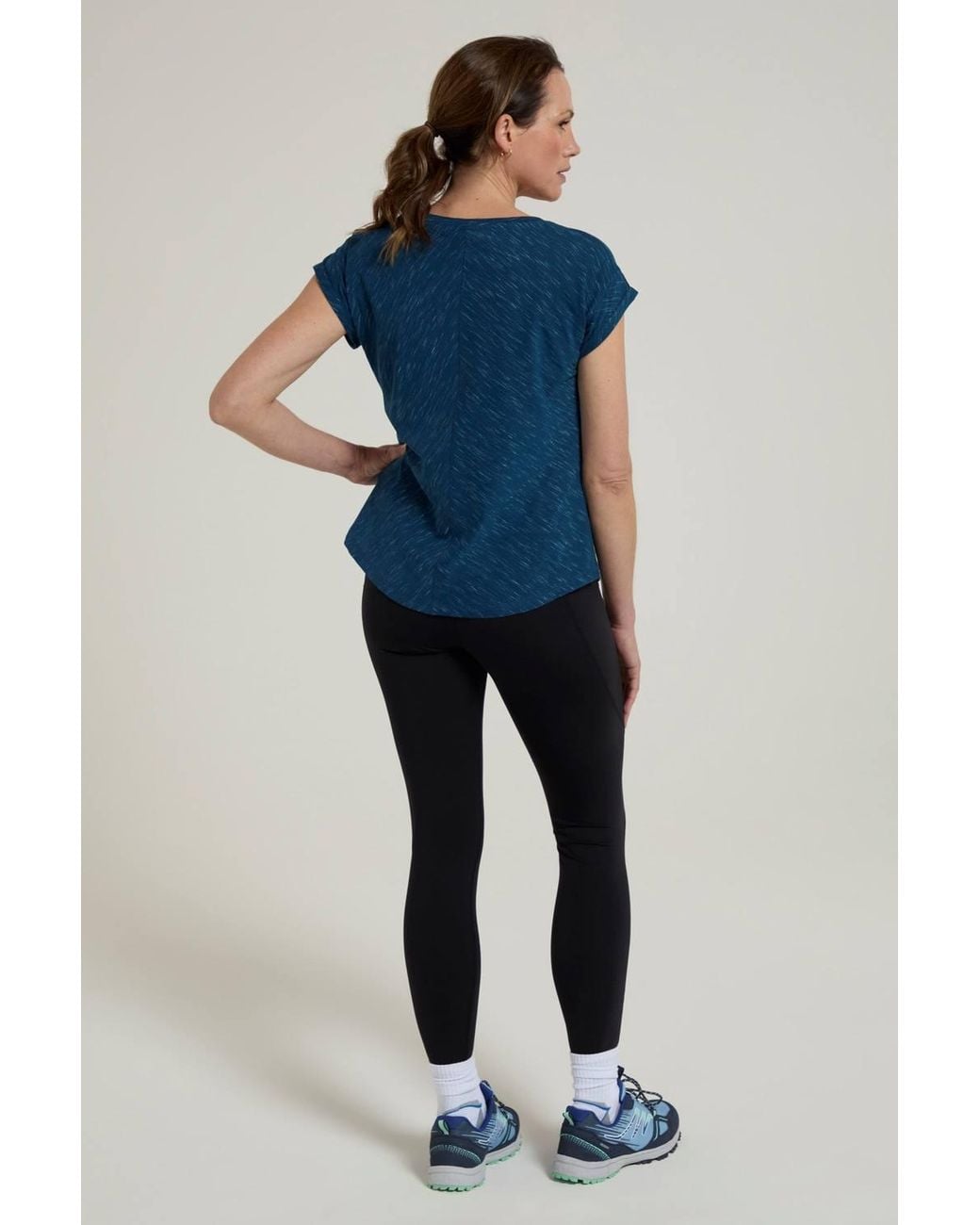 Mountain Warehouse Blue 'Retreat' Lightweight Soft Relaxed Fit Short Sleeve Slouch T-Shirt