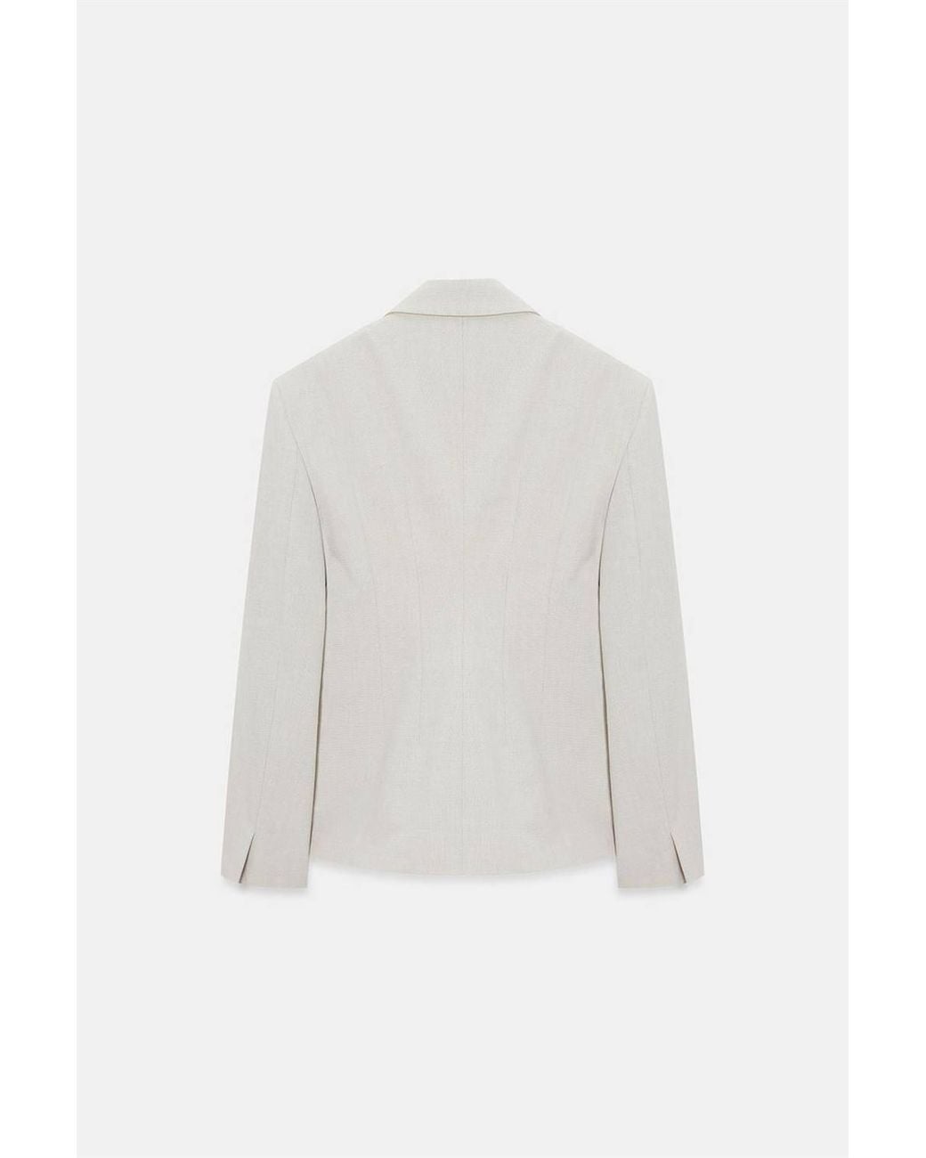 Dilvin Natural Crepe Blazer Jacket