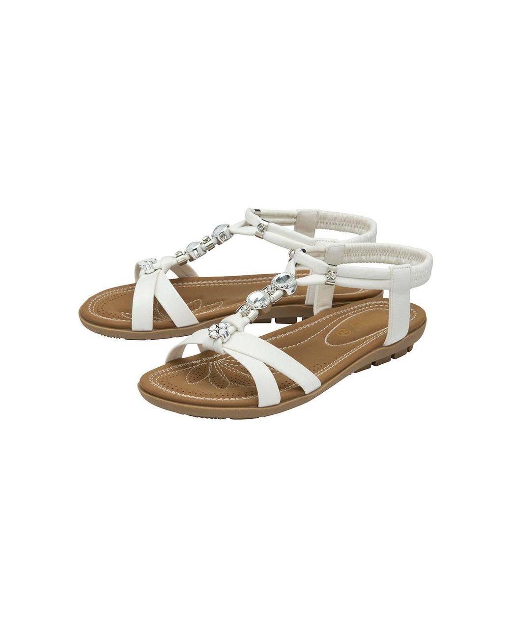 Lotus Metallic 'Daria' Flat Open-Toe Sandals