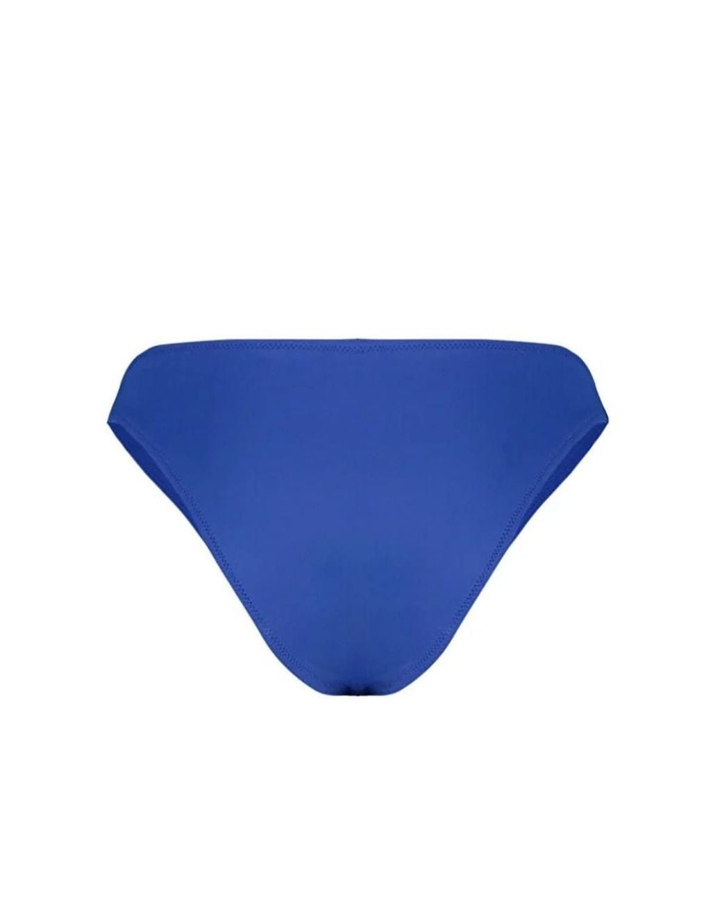WOVCOR Blue V Cut High Leg Minimal Bikini Bottom W/ Contoured Fit