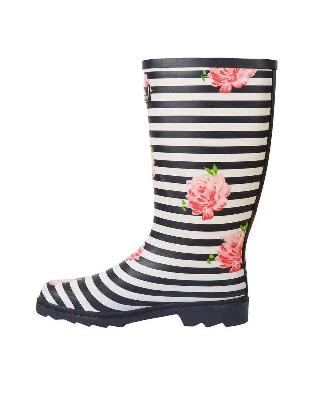 Trespass Blue Elena Floral Wellington Boots