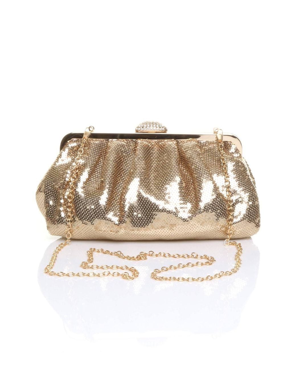 AJVANI Metallic Sparkly Sequin Party Evening Sequin Clutch Bag