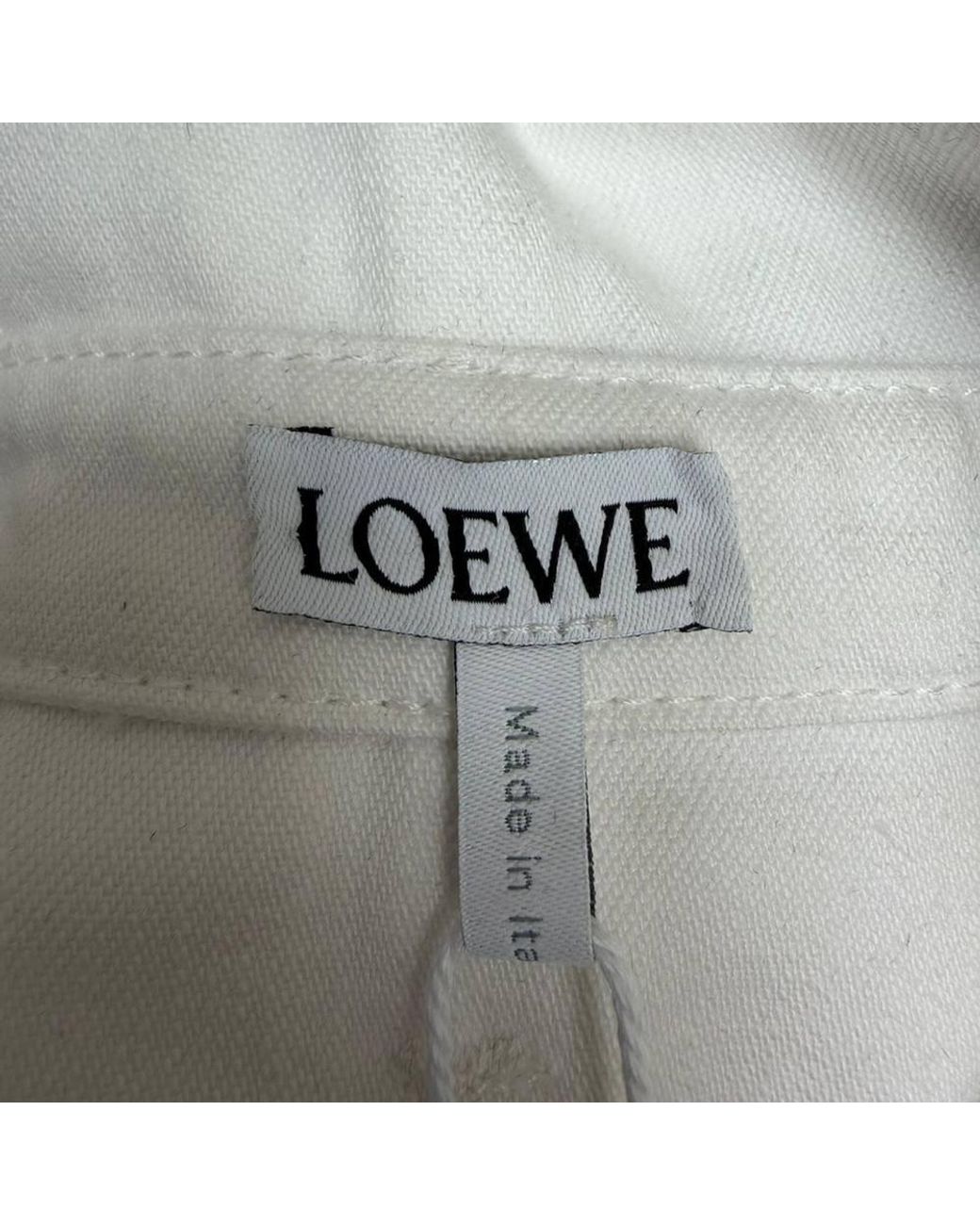 Loewe Gray Preloved Belted Button Shirt