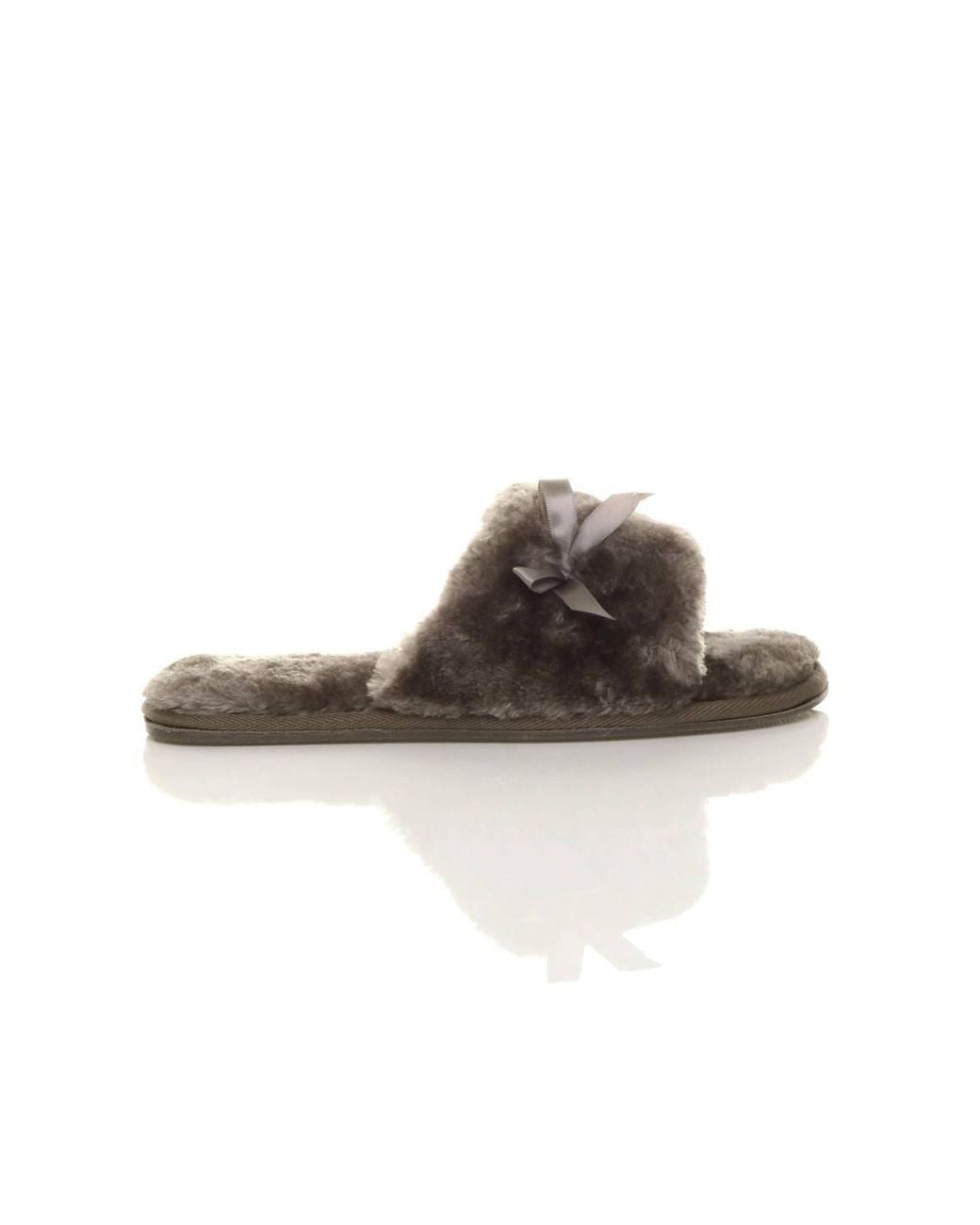 AJVANI Brown Peep Toe Sandals Slippers