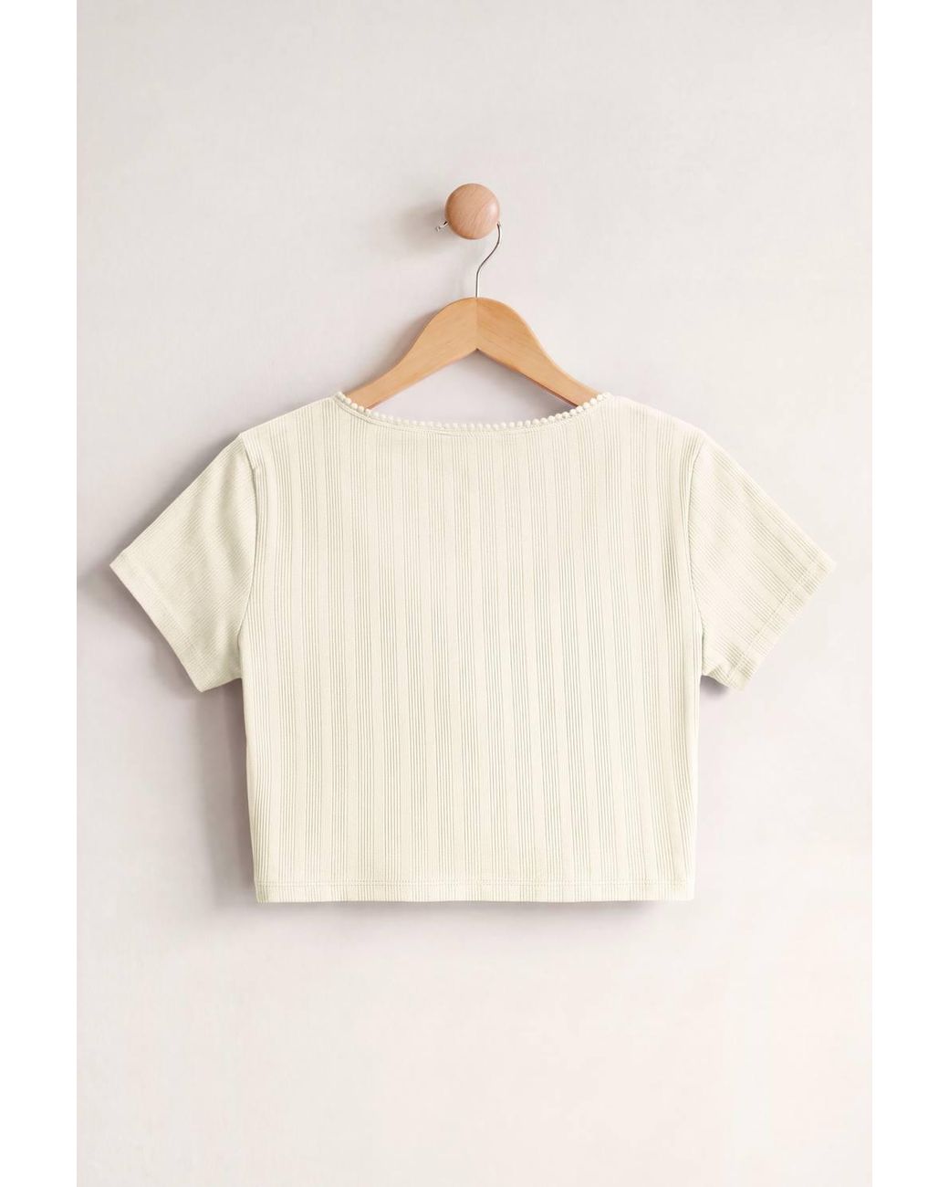 Enorsia Black Ribbed Button-Up Short Sleeve T-Shirts