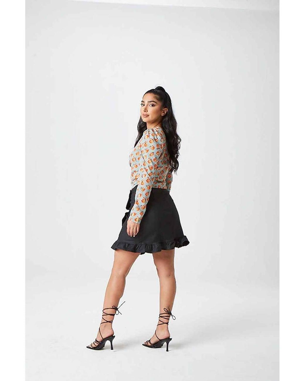 Urban Bliss White Floral Empire Blouse