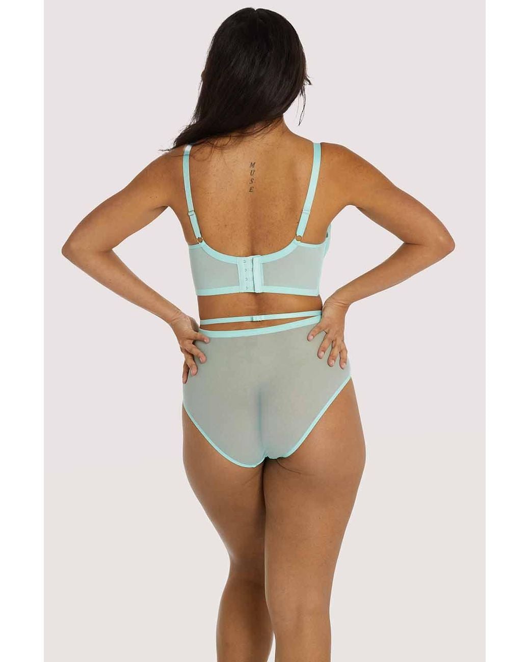 Playful Promises Blue Eddie Crossover Wrap 'Bra'