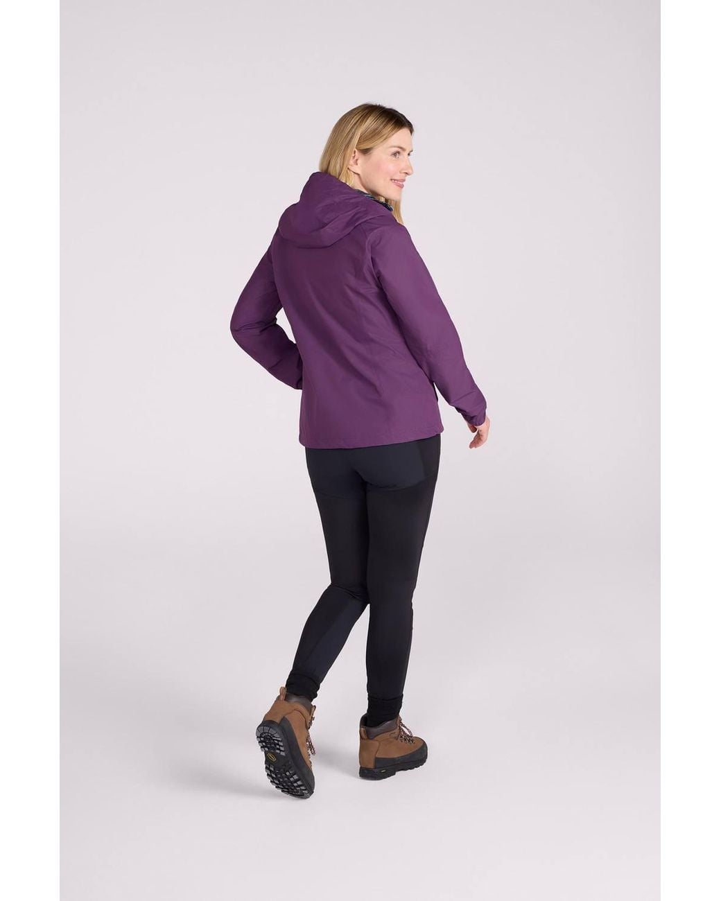 Mountain Warehouse Purple 'Thunderhead' 2.5 Layer Extreme Waterproof Breathable Packable Jacket