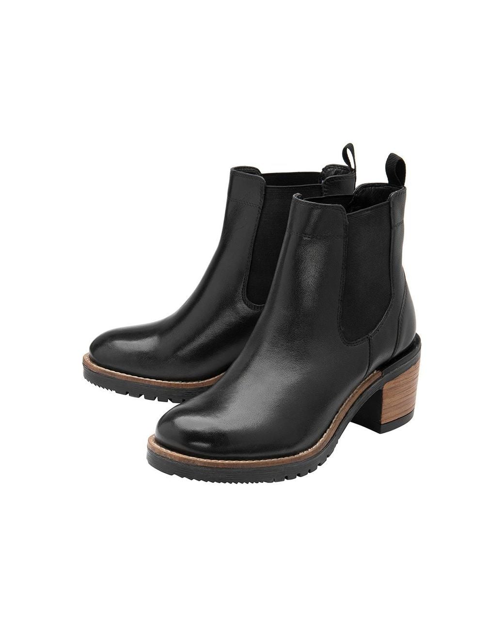 Ravel Black 'Bray' Leather Ankle Boots
