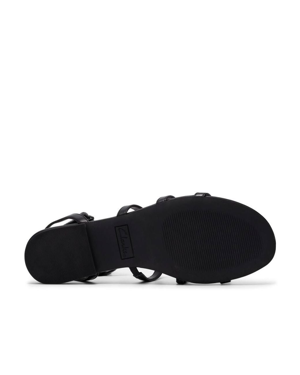 Clarks Black Kediri Glad Flat Sandals