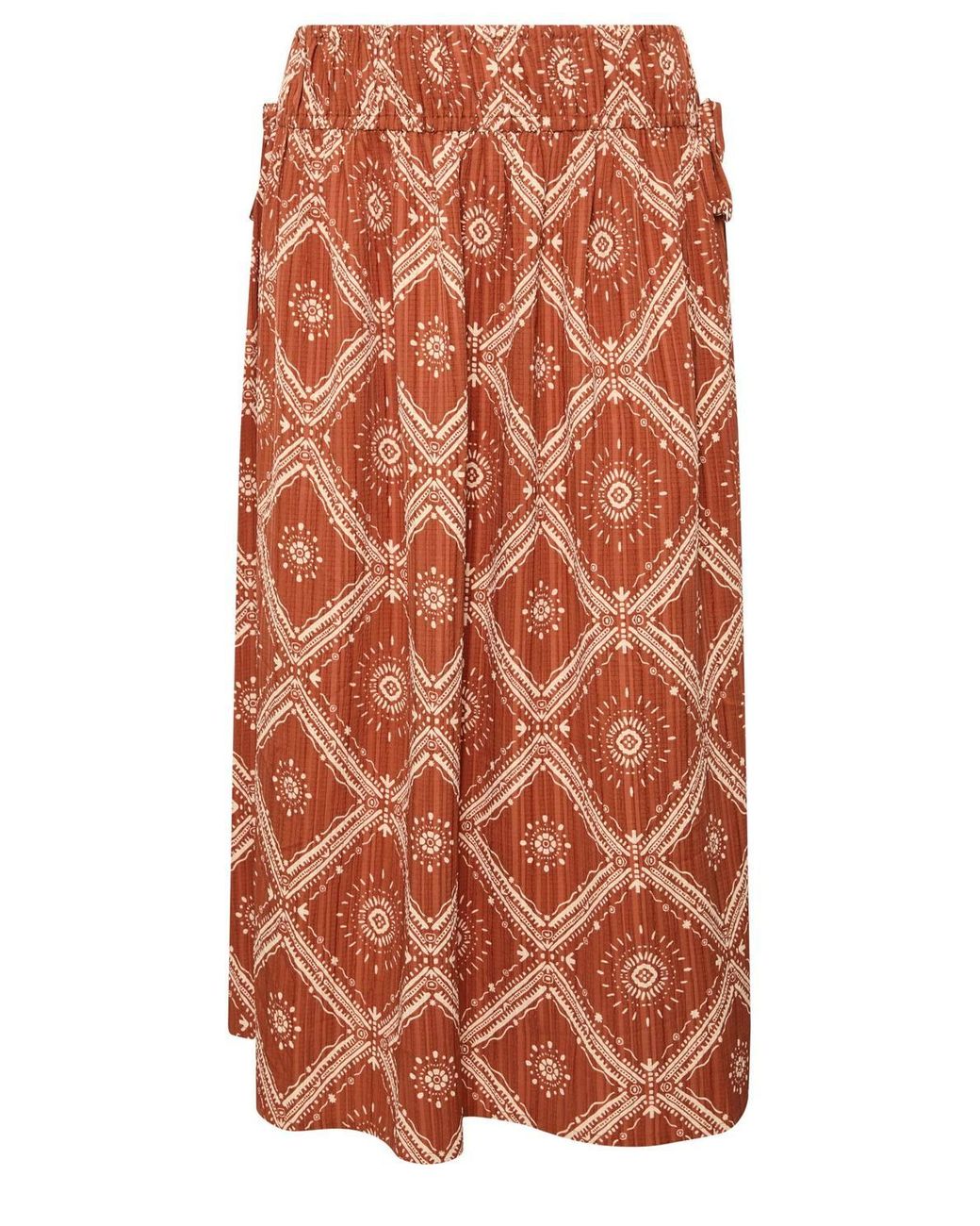 Yours Orange Abstract Skirt