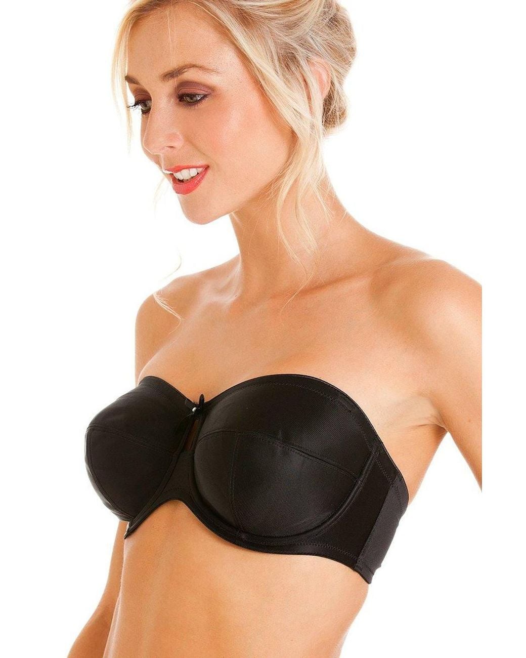 CAMILLE Black Strapless Underwired Multiway Bra