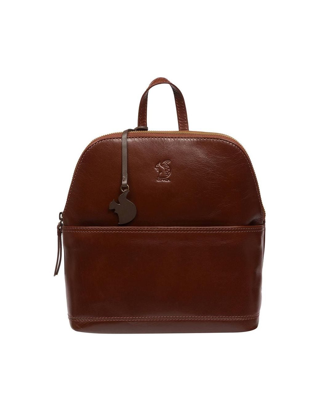 Conkca Blue 'Hollis' Leather Backpack