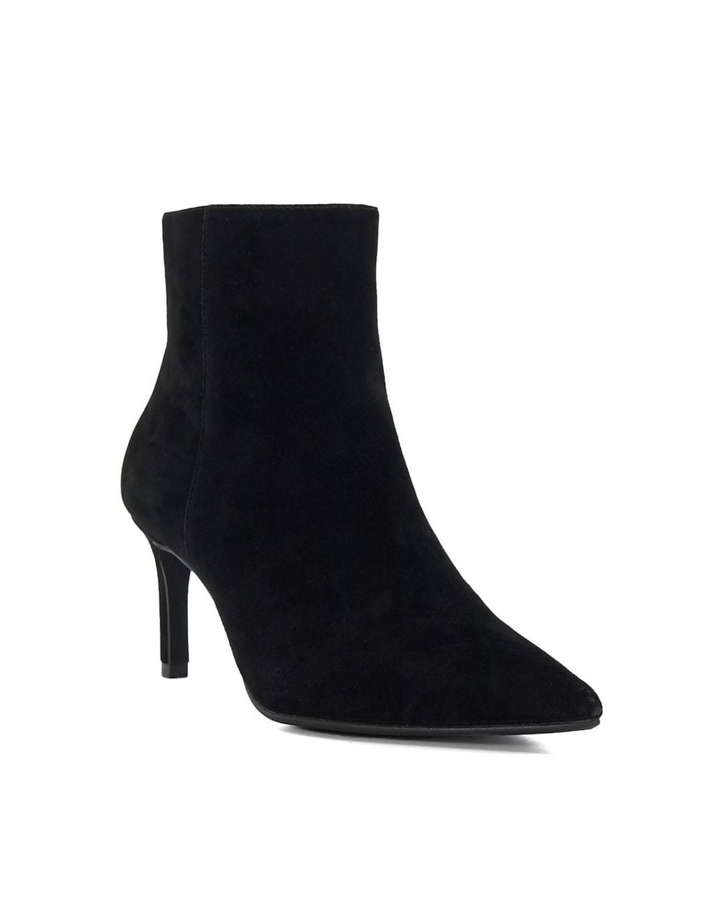 Dune Black Wide Fit 'Obsessively' Suede Ankle Boots