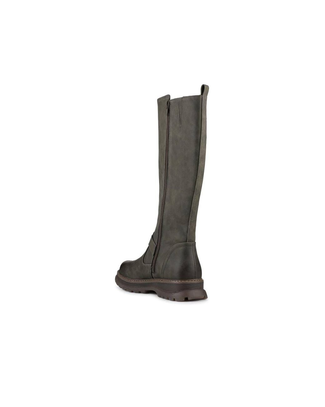 Pavers Black Casual Wedge Heel Long Boots